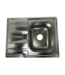 Кухонна мийка Lidz 6350 0,8 мм Micro Decor (LIDZ6350MDEC) фото - 6