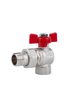 Кран кульовий Icma FAR. ROSSA 1/2" кутовий №361