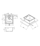 Кухонная мойка Lidz 460х515/200 MAR-07 (LIDZMAR07460515200) фото - 2