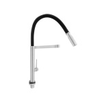 Змішувач для кухні Qtap Katuska з гнучким виливом QTKTS91103AN Brushed Nickel PVD фото - 3