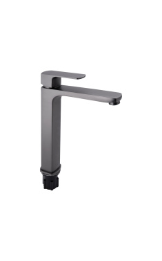 Смеситель для раковины Qtap Lipno высокий QTLIPNO10H23101G Graphite