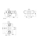 Змішувач для душу Qtap Lipno QTLIPNO4023101G Graphite фото - 2