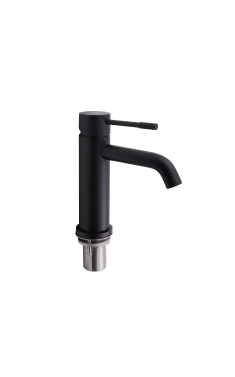 Смеситель для раковины Qtap Scorpio QTSCOR1050105B Black Matt