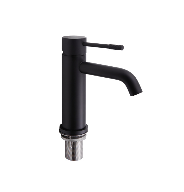 Змішувач для раковини Qtap Scorpio QTSCOR1050105B Black Matt фото - 1