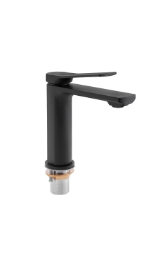 Змішувач для раковини Qtap Slavonice QTSLA1042103B Black Matt