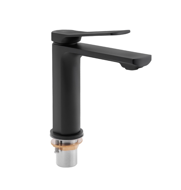 Змішувач для раковини Qtap Slavonice QTSLA1042103B Black Matt фото - 1