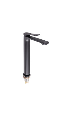 Змішувач для раковини Qtap Slavonice високий QTSLA1042H103B Black Matt