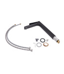 Змішувач для раковини Qtap Slavonice високий QTSLA1042H103B Black Matt фото - 3