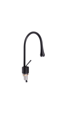 Змішувач для раковини Qtap Virgo з поворотним виливом QTVIR1066103B Black Matt