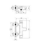 Змішувач для ванни Qtap Inspai-Therm термостатичний QTINSCRMT300800 Chrome фото - 2