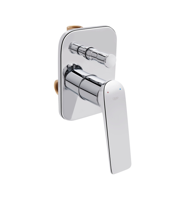 Змішувач для душу Qtap Vlasta прихованого монтажу на два споживача QTVLA6028102NC Chrome фото - 1