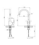 Змішувач для кухні Lidz Vida 015F (k35) LDVID015FNKS43355 Nickel фото - 2
