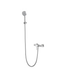 Змішувач для душу Lidz Aria 010 (з душовим гарнітуром) LDARI010NKS43361 Нікель — фото 3