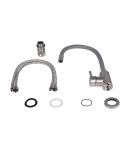 Змішувач для кухні Lidz Aria 015F3 з гнучким виливом LDARI015F3GRE43363 Сірий — фото 4