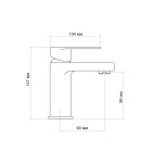 Змішувач для раковини Lidz Arrow 001 (k35) LDARR001CRM44955 Chrome фото - 2