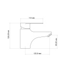 Змішувач для раковини Lidz Tani 001F1 (k40) LDTAN001F1CRM44957 Chrome фото - 2