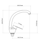 Змішувач для кухні Lidz Tani 008F (k40) LDTAN008FCRM44971 Chrome фото - 2
