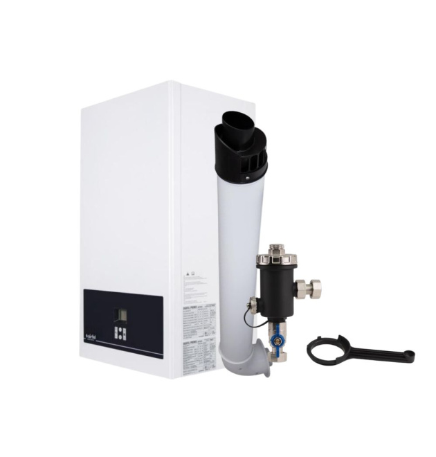 Котел газовый Airfel DigiFEL Premix 23 кВт+Комплект для коаксиального дымохода 1000 мм, 60/100+SD FORTE сепаратор шлама с магнітом 3/4   SF129W20 фото - 1