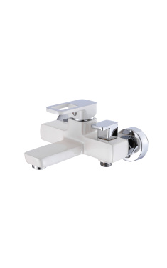 Смеситель для ванны Lidz Wawel 006 (c душевым гарнитуром) (k35) LDWAW006WHI45398 White
