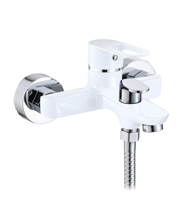 Змішувач для ванни Lidz Latwa 006 (з душовим гарнітуром) (k35) LDLAT006WHI45424 White фото - 1