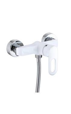 Змішувач для душу Lidz Latwa 010 з душовим гарнітуром LDLAT010WHI45426 White