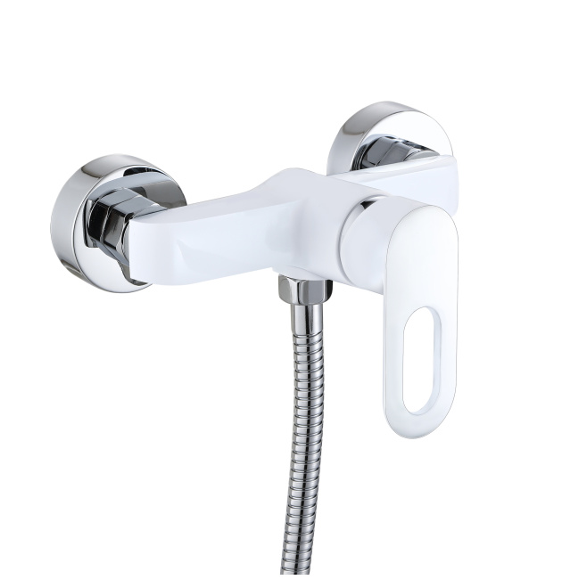 Змішувач для душу Lidz Latwa 010 з душовим гарнітуром LDLAT010WHI45426 White