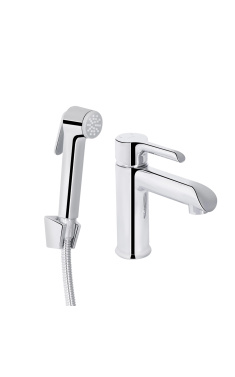 Смеситель для раковины Qtap Grand с гигиеническим душем QTGRA272CRM45670 Chrome