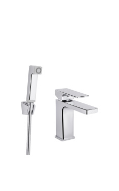 Смеситель для раковины Qtap Gemini с гигиеническим душем QTGEM272CRM45689 Chrome