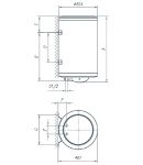 Водонагрівач Gorenje TGR 150 NG V9 (Tiki Prime M 150V9), 150 л, 2 кВт, мокрий ТЕН — фото 3