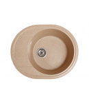 Гранітна кухонна мийка SOLID Комфи (пісок) 580х470 фото - 5