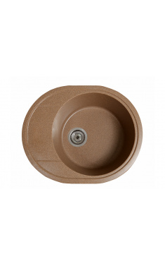 Гранитная кухонная мойка SOLID Комфи (терракот) 580х470