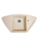 Гранітна кухонна мийка SOLID Крафт (жовтий) 980х510 фото - 9