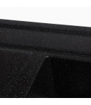 Гранітна кухонна мийка SOLID Практик (антрацит) 780х510 фото - 3