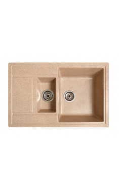 Гранитная кухонная мойка SOLID Практик (песок) 780х510