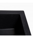 Гранітна кухонна мийка SOLID Квадро (антрацит) 780х435 фото - 8