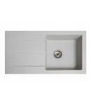 Гранітна кухонна мийка SOLID Квадро (сірий) 780х435 фото - 6