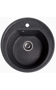 Гранитная кухонная мойка SOLID Классик (черный) 510D