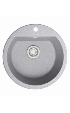 Гранітна кухонна мийка SOLID Раунд (сірий) 510D