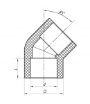 KOER кут PPR 50х45 (Чехія) фото - 2