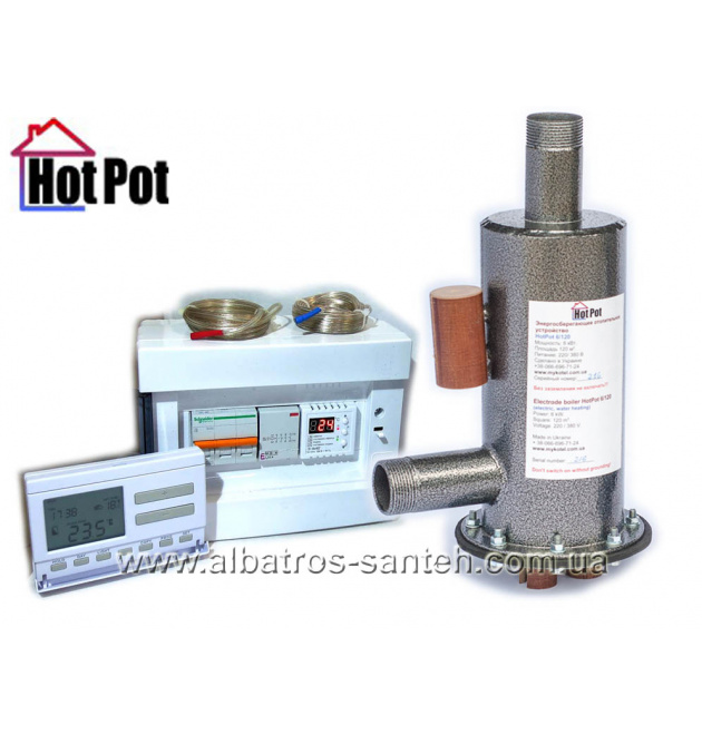 Електродний опалювальний котел Hot-Pot 24/480-3А з автоматикою BEERT - Люкс 380 V фото - 1