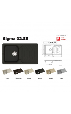 Мийка для кухні Vankor Sigma SMP 02.85