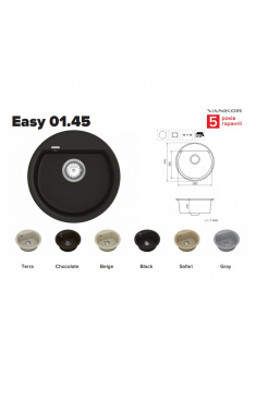 Кухонна мийка Vankor Easy EMR 01.45