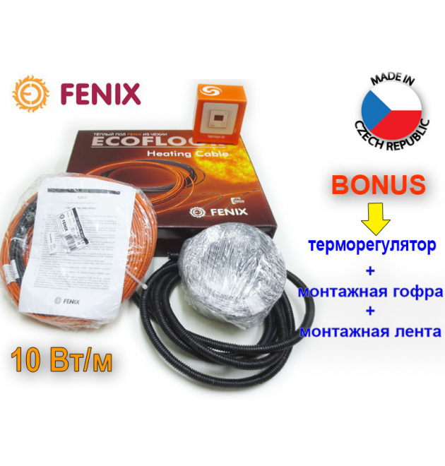 Нагрівальний двужильний кабель під плитку FENIX ADSV 10 Вт/м 131,3m/1300W фото - 1