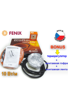 Нагревательный двужильный кабель под плитку FENIX ADSV 10 Вт/м 23,6m/250W