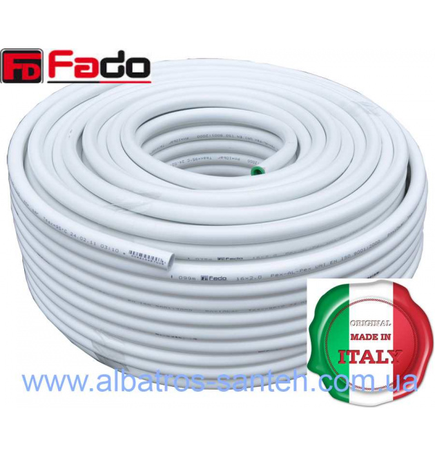 Труби металеві FADO PE-X/AL/PE-Xb ф16x2.0(Італія) фото - 1
