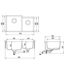 Гранітна мийка AquaSanita Arca SQA230L фото - 2