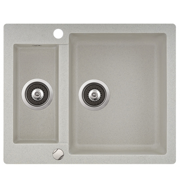 Гранітна кухонна мийка Aquasanita Cuba SQC 150 AW фото - 1