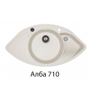 Гранітна кухонна мийка Aquasanita Papilon SCP 151 AW фото - 2