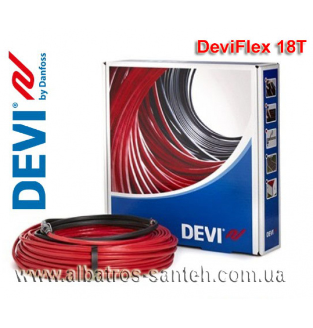 DEVIflex 18T-2420W(131 м) двожильний нагрівальний кабель фото - 1