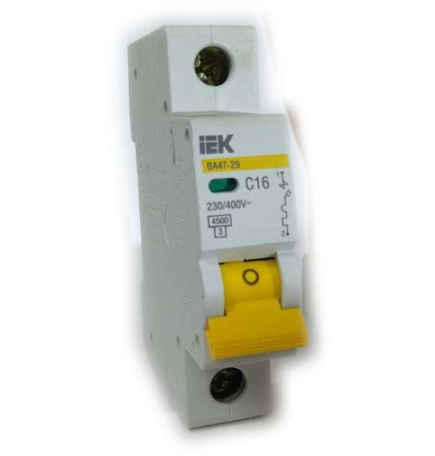 Автоматический выключатель IEK 16 A, 1П